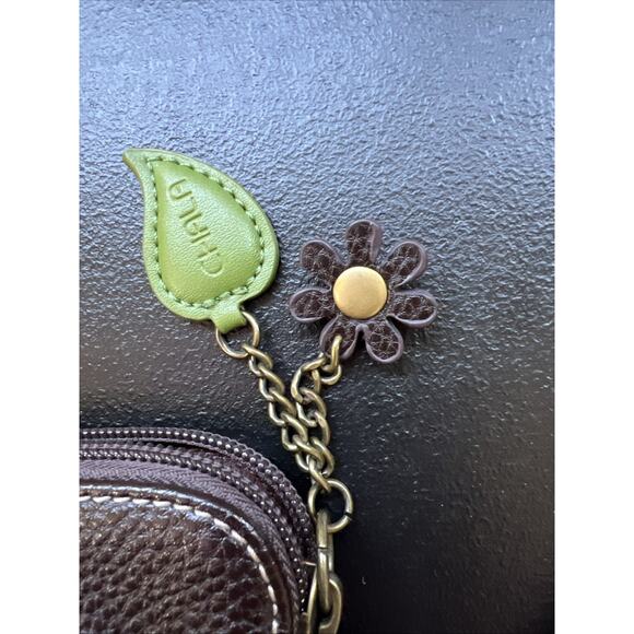 Chala Crossbody Cellphone Purse Handbag Brown Koala Flower Leaf Charm Adjustable - Picture 9 of 9